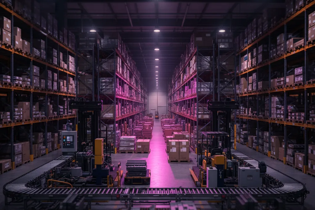 Magazzino di distribuzione di componentistica industriale
