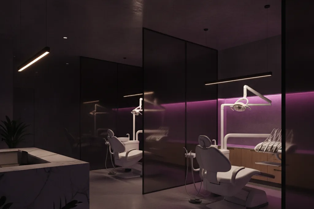 Studio dentistico con più postazioni operative